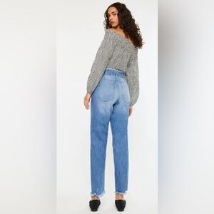 Kancan Angel Ultra High rise Paperbag Mom Jeans